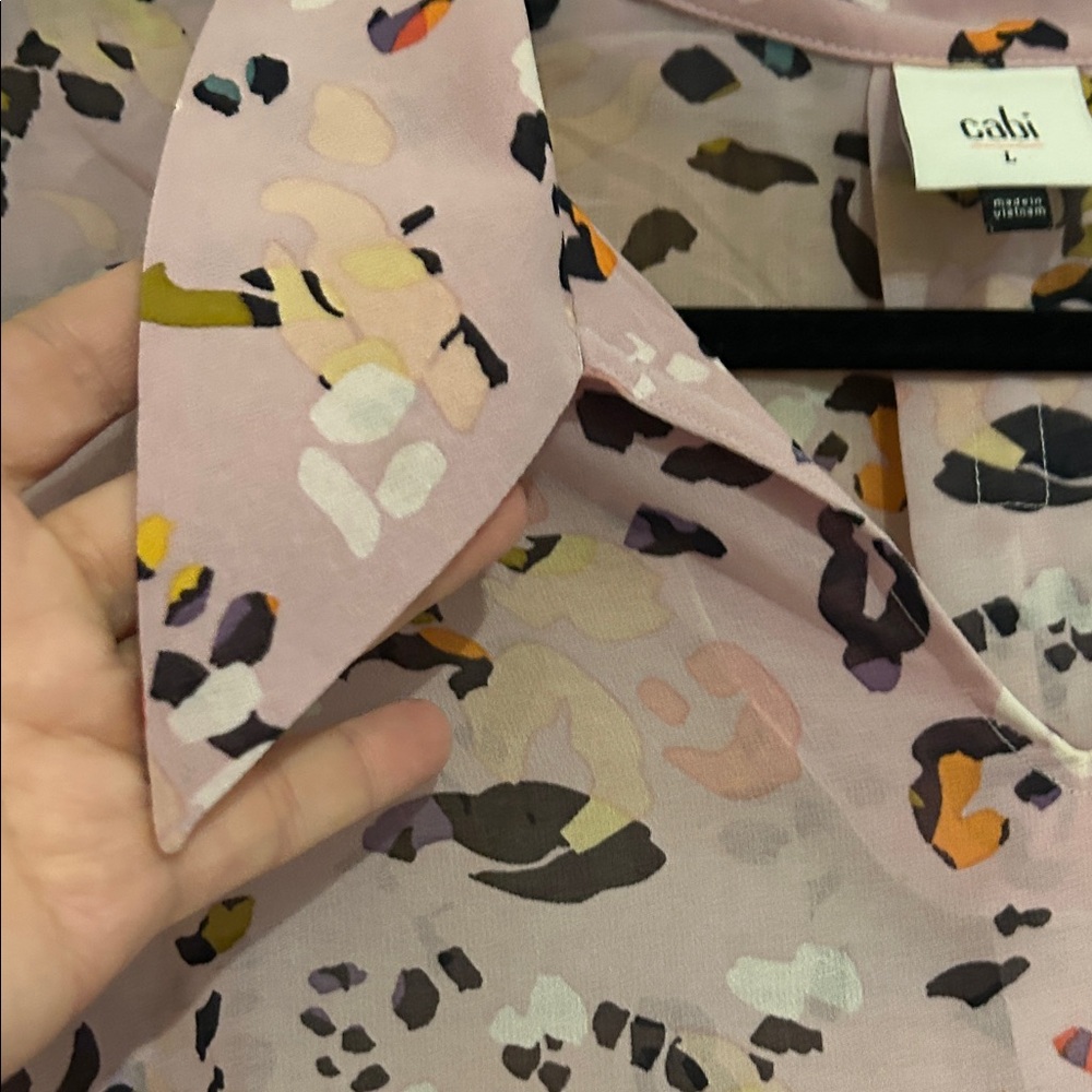 CAbi Multicolor Abstract Print Blouse - Picture 6 of 6